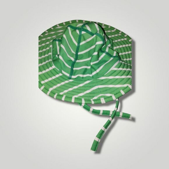 Hanna Andersson green chevron sun hat Xs 3-12 month - Picture 1 of 4